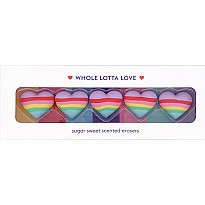 Whole Lotta Love Scented Heart Erasers Set