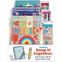 Keep it Together Pencil Pouch and Journal (assorted)