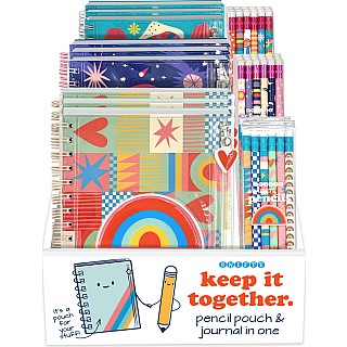 Keep it Together Pencil Pouch and Journal (assorted)