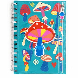 Mushrooms Pencil Pouch Journal