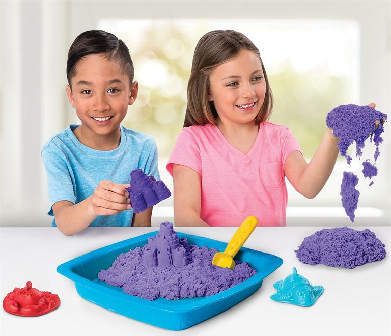Kinetic Sand, 1lb Sandbox Playset (blue) - Givens Books and Little Dickens