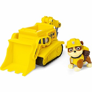 PAW Patrol, Rubble’s Bulldozer Vehicle with Collectible Figure, for Kids Aged 3 and Up