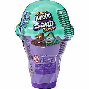 Kinetic Sand Scents, 4oz Ice Cream Cone Container with 2 Colors of All-Natural Scented (Styles May Vary)