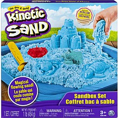 Kinetic Sand, 1lb Sandbox Playset (Blue)
