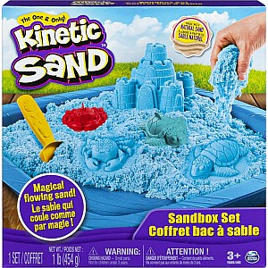 Kinetic Sand, 1lb Sandbox Playset (Blue)