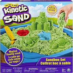 Kinetic Sand, 1lb Sandbox Playset (Green)