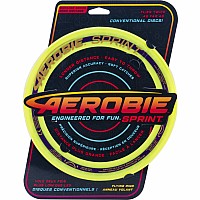 Aerobie Sprint Ring Outdoor Flying Disc - 10 Inches - Yellow