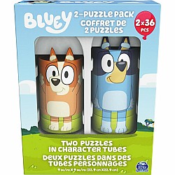 Bluey - 36 Piece Jigsaw Puzzle Two Pack