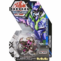 Bakugan Evolutions, Griswing, Platinum Series True Metal, 2 BakuCores and Character Card, Kids Toys for Boys, Ages 6 and Up