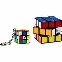 Rubik's: Classic Cube Pack - Classic 3x3 Cube with Keychain Accessory