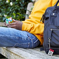 Rubik's: Classic Cube Pack - Classic 3x3 Cube with Keychain Accessory