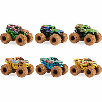 Monster Jam , Mystery Mudders, Official Die-Cast Monster Truck 1:64 Scale (Styles Will Vary)