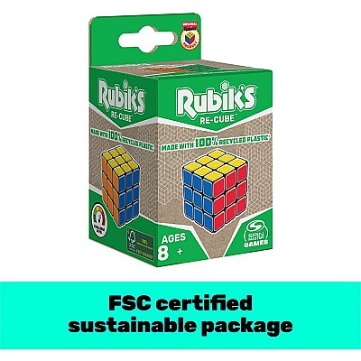 Rubik's: Re-Cube - The Original 3x3 Cube Made with 100% Recycled Plastic