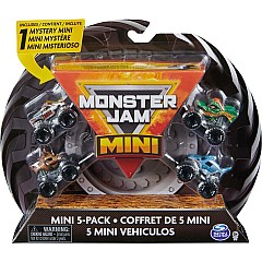 Monster Jam - Official Mini 5-Pack with Mystery Collectible Monster Truck - 1:87 Scale