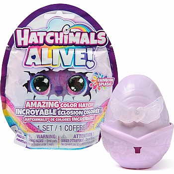 Hatchimals Alive, Rainbow Splash 1-Pack Blind Box