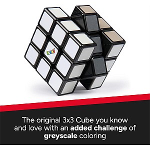 Rubik's Cube Greyscale Wednesday Cube