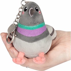 Micro Squishable Pigeon Keychain
