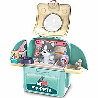 Pet Groomer's Backpack Playset