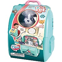 Pet Groomer's Backpack Playset