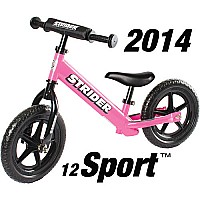 Strider 12 Sport No-Pedal Balance Bike - Pink