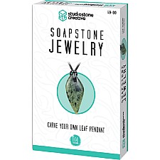 Leaf Pendant Soapstone Carving Kit