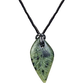 Leaf Pendant Soapstone Carving Kit