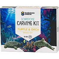 Turtle & Orca Soapstone Carving Kit