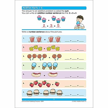 Addition & Subtraction 1-2 Deluxe Edition Workbook from School Zone ...