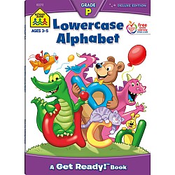 Lowercase Alphabet Preschool Workbook (64 Pages)