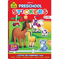 Preschool Stickers Workbook