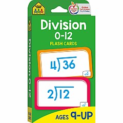 Division 0-12 Flash Cards
