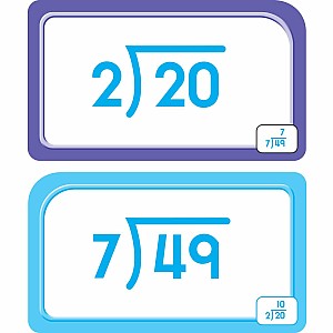 Division 0-12 Flash Cards