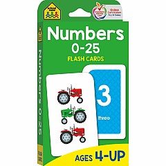 Numbers 0-25 Flash Cards