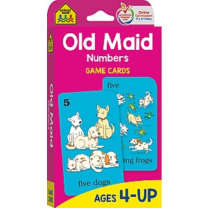 Old Maid Numbers Game Cards