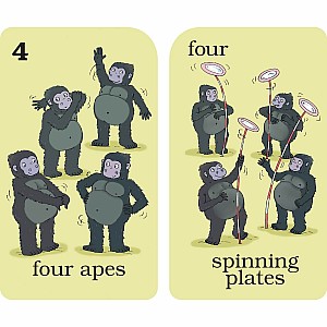 Old Maid Numbers Game Cards