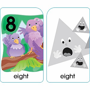 Numbers, Colors & Shapes Puzzle Cards