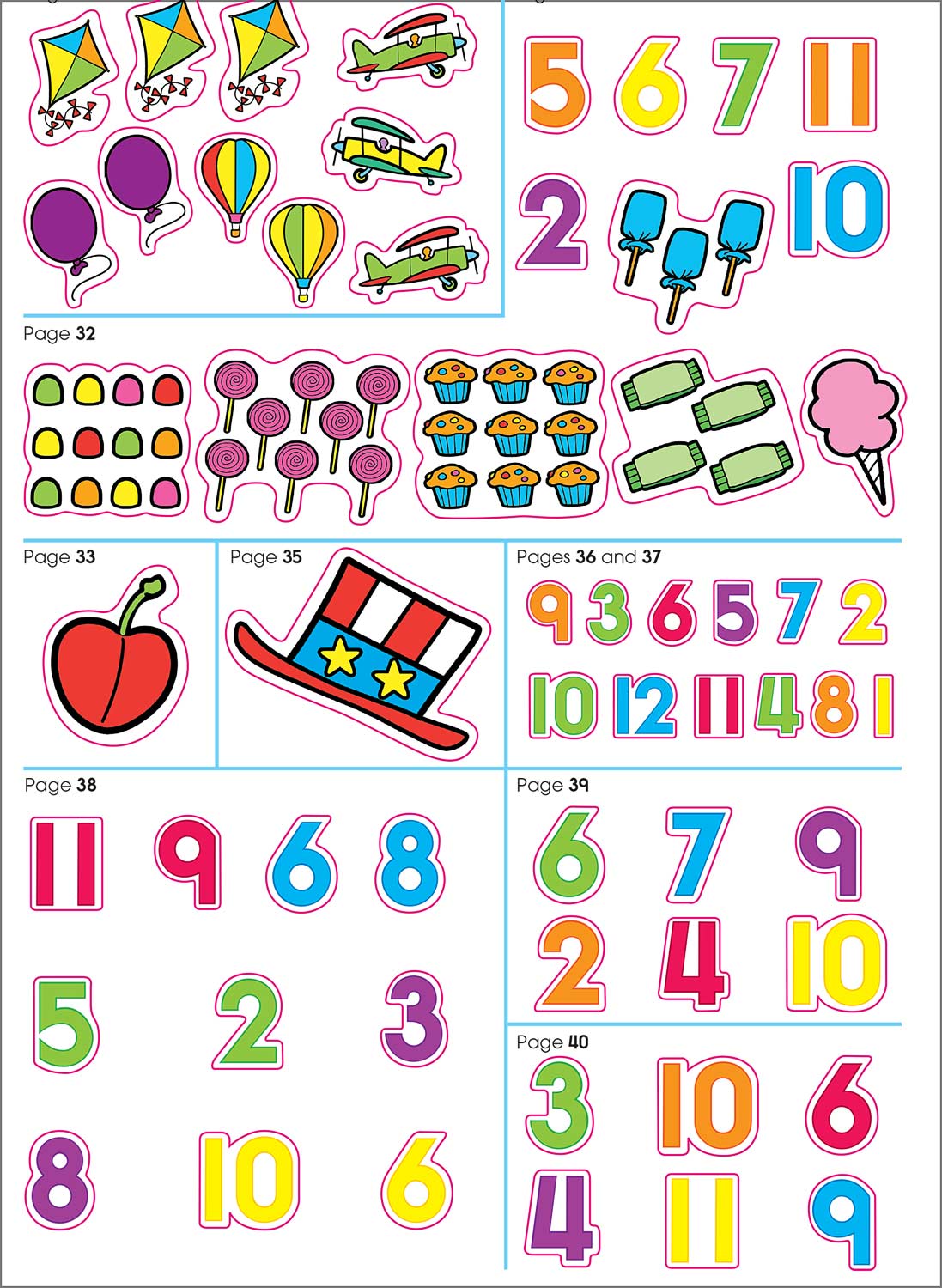 Math Stickers Workbook Kool Child