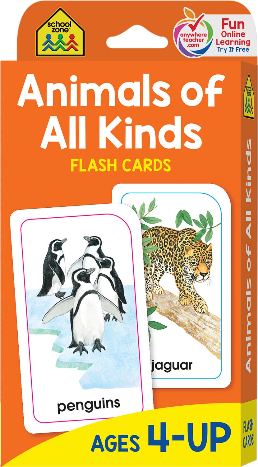 Animals Childrens Flash Cards For Kids Educational Toys Pre School Learning Gift 