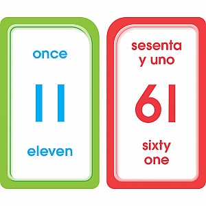 Bilingual Numbers 1-100 Flash Cards