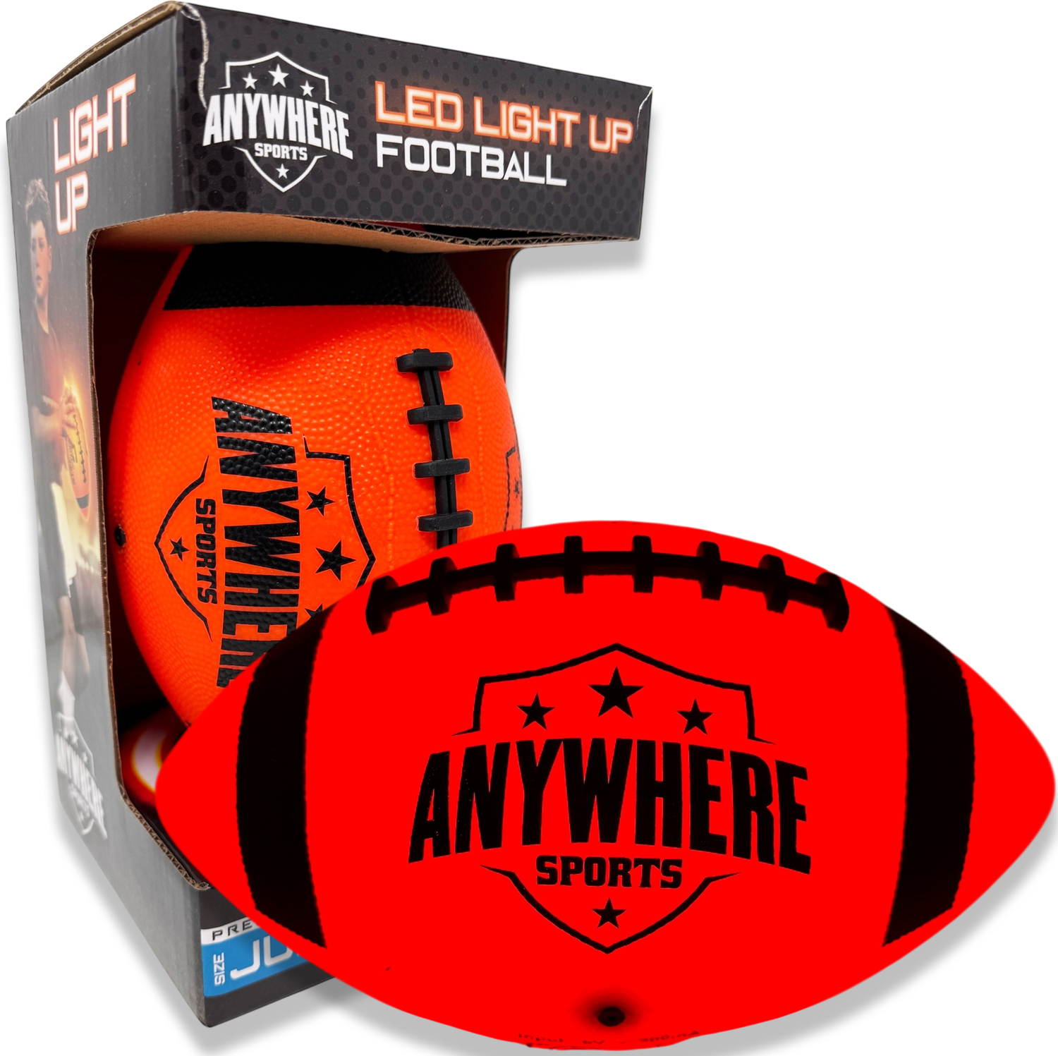 Pro Glow Light-Up Football 6" Size