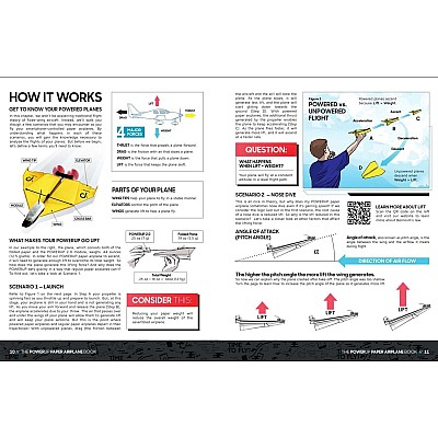 POWERUP Paper Airplane Book