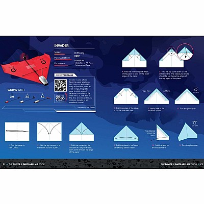 POWERUP Paper Airplane Book