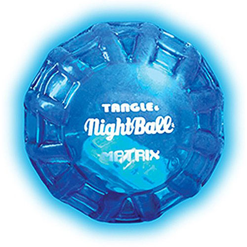 Tangle Nightball Glow in The Dark Light up LED Football Green With Blue for sale online 