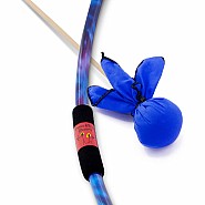 Blue Tie-Dye Bow W Cobalt Arrow