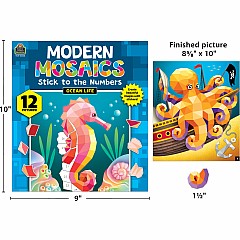 Ocean Life Modern Mosaics Stick to the Numbers