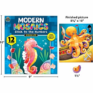 Ocean Life Modern Mosaics Stick to the Numbers