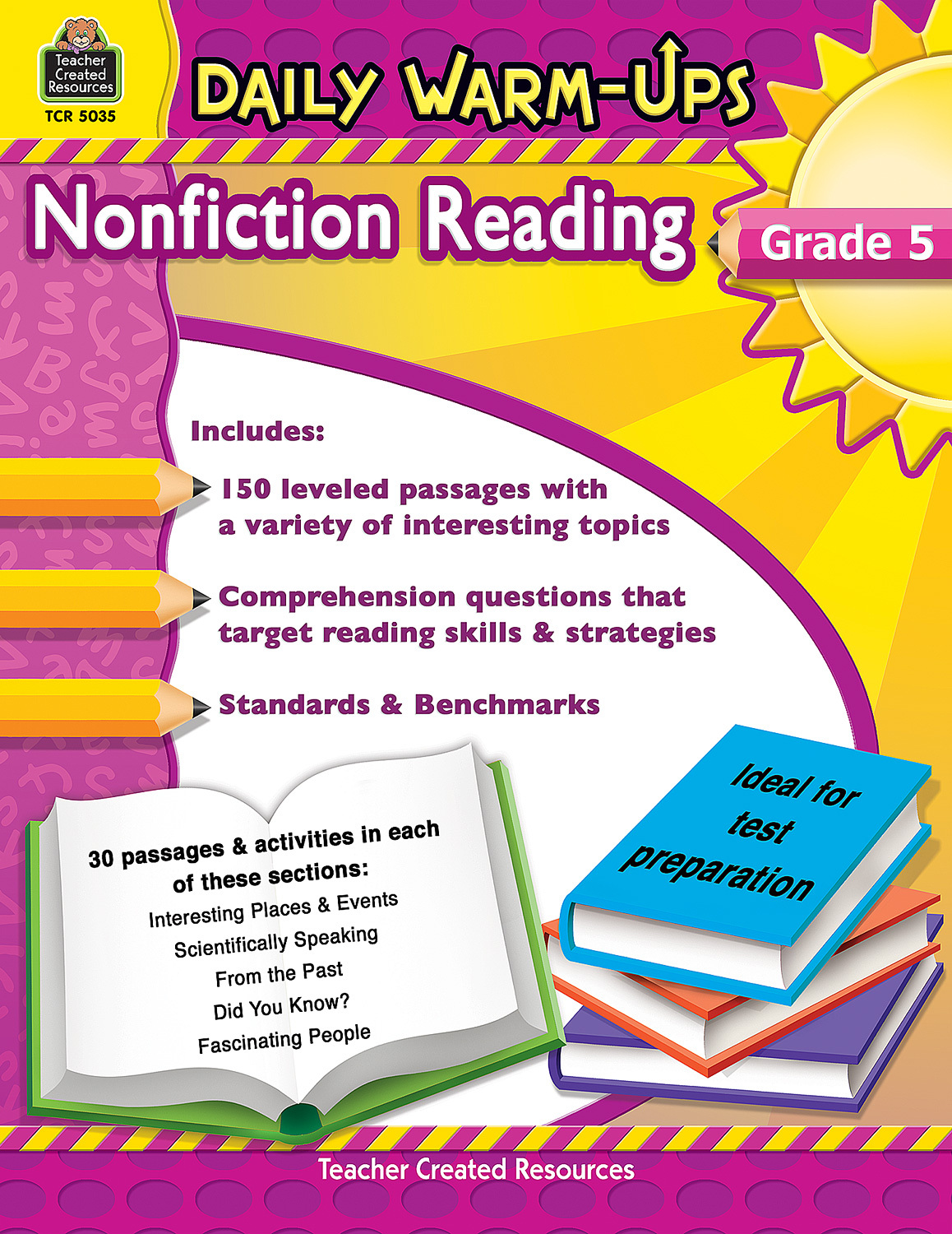 Daily Warm Ups Nonfiction Reading Gr 5 From Teacher Created