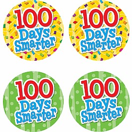 100 Days Smarter Wear ’em Badges