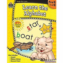 Ready Set Learn Workbook: Learn The Alphabet (PreK - K)