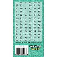 Sight Words Flash Cards - Level 1